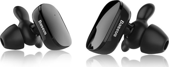 Baseus Encok W02 In-ear Bluetooth Handsfree Earphones with Sweat Resistance and Charging Case Black