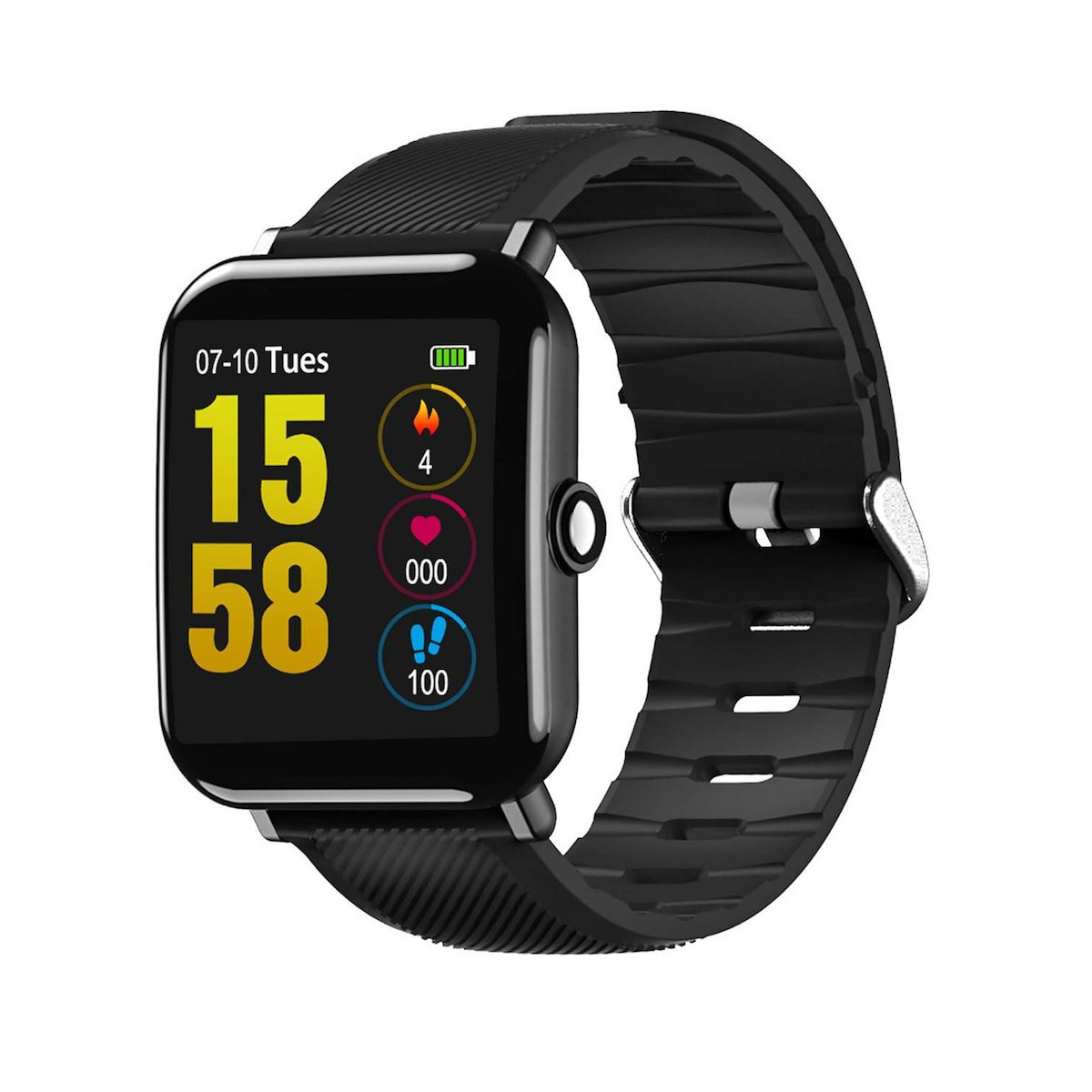 Oukitel V2 Smartwatch with Heart Rate Monitor (Black) view 1