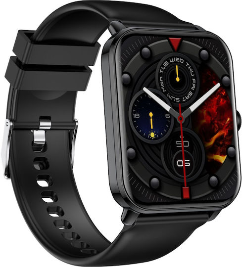 Bea-fon 102 44mm Smartwatch with Heart Rate Monitor (Black) view 3