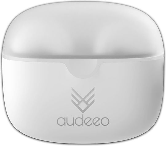 Audeeo Orbiter In-ear Bluetooth Handsfree Earphone with Sweat Resistance and Charging Case White vue 4