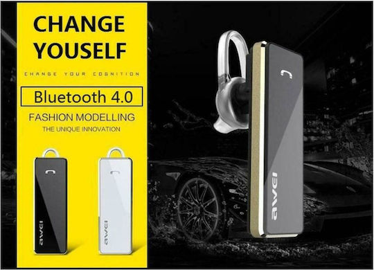 Awei A850BL Earbud Bluetooth Handsfree Earphone Black / Gold view 4