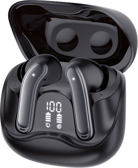 Techsuit EchoFit Pro In-ear Bluetooth Handsfree Earphones with Charging Case Black view 3