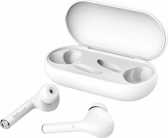 Trust Nika Touch In-ear Bluetooth Handsfree Earphones with Charging Case White view 3