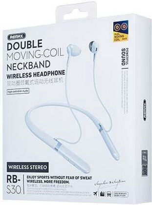 Remax RB-S30 In-ear Bluetooth Handsfree Earphones with Sweat Resistance White vue 3