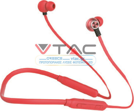 V-TAC VT-6166 In-ear Bluetooth Handsfree Earphones Red view 3