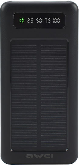 Awei P129K Solar Power Bank 10000mAh with 2 USB-A Ports Black vue 6
