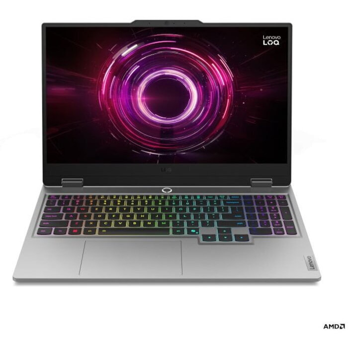 Lenovo LOQ 15AHP10 15.6" IPS FHD 144Hz (Ryzen 7-250/16GB/1TB SSD/GeForce RTX 5060/No OS) Luna Grey (US Keyboard) view 2
