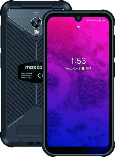 MaxCom MS572 Dual SIM (3GB/32GB) Resistant Smartphone Black view 1