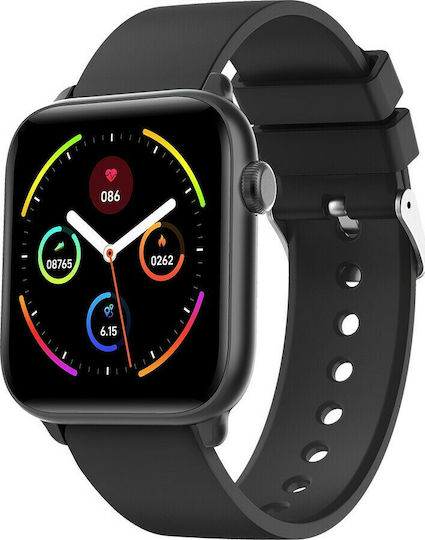 KW37 Pro Smartwatch with Heart Rate Monitor (Black)