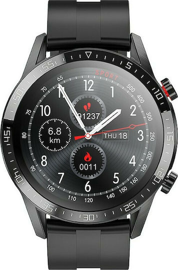 Hoco Y2 Smartwatch with Heart Rate Monitor (Black) vue 3