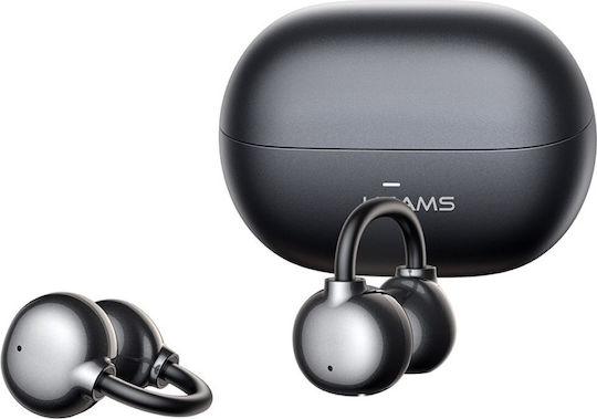 Usams R02 Open Ear Bluetooth Handsfree Earphones with Charging Case Gray view 3