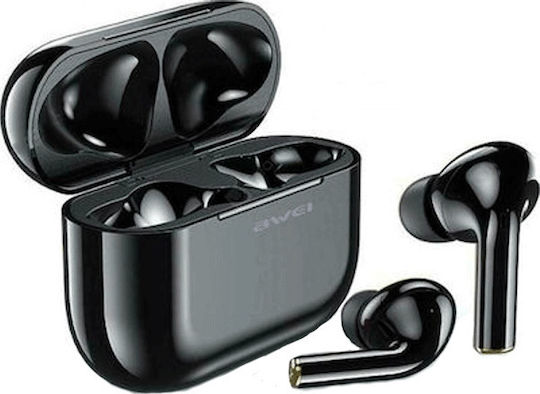 Awei T29 In-ear Bluetooth Handsfree Earphones with Sweat Resistance and Charging Case Black vue 9