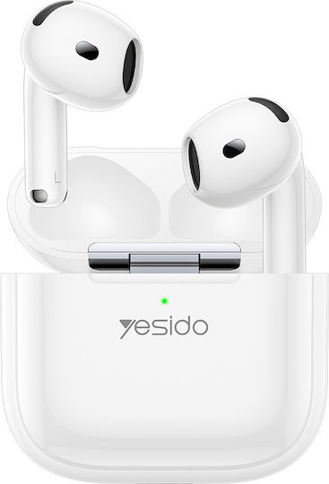 Yesido TWS31S Earbud Bluetooth Handsfree Earphones with Charging Case White view 1