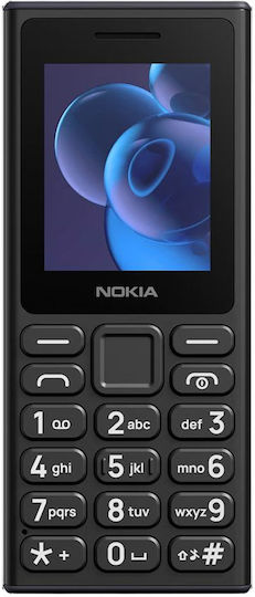 Nokia 110 (2024) Dual SIM Mobile with Buttons (Greek Menu) Black view 5