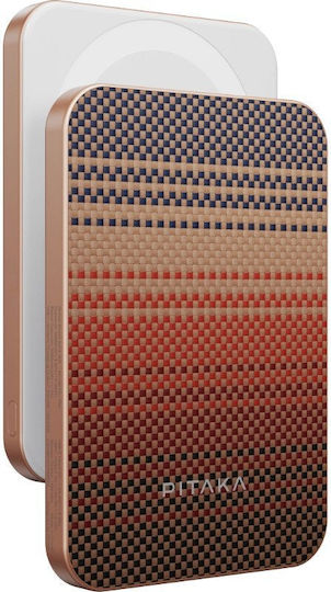 Pitaka PBQ2403 MagSafe Power Bank 5000mAh 15W with USB-C Port Sunset
