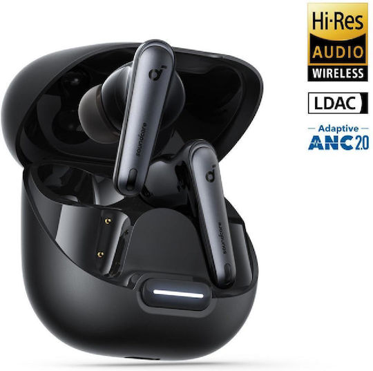 Soundcore by Anker Liberty 4 NC In-ear Bluetooth Handsfree Earphones with Sweat Resistance and Charging Case Black