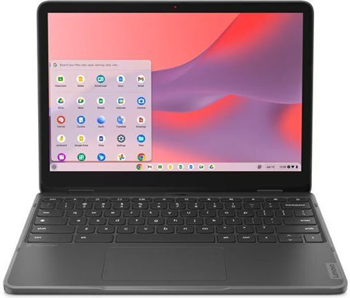 Lenovo 500e Yoga Chromebook Gen 4 12.2" IPS Touchscreen (N-Series-N100/8GB/64GB Flash Storage/Chrome OS) Graphite Grey (UK Keyboard)