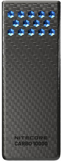 NiteCore Carbo Gen2 Power Bank 10000mAh 30W with 2 USB-C Ports Blue vue 2