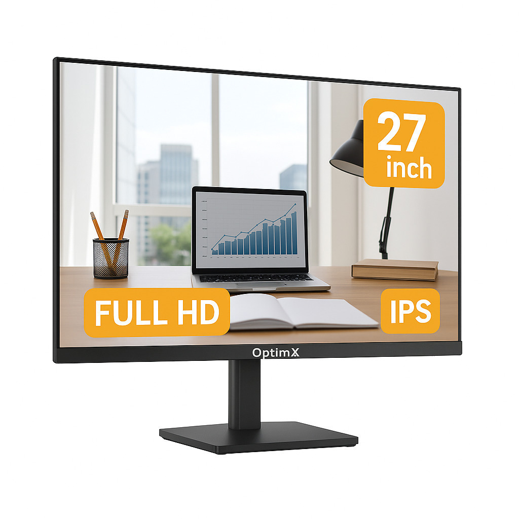 OptimX OptimX SE70IF IPS Monitor 27" FHD 1920x1080 view 1