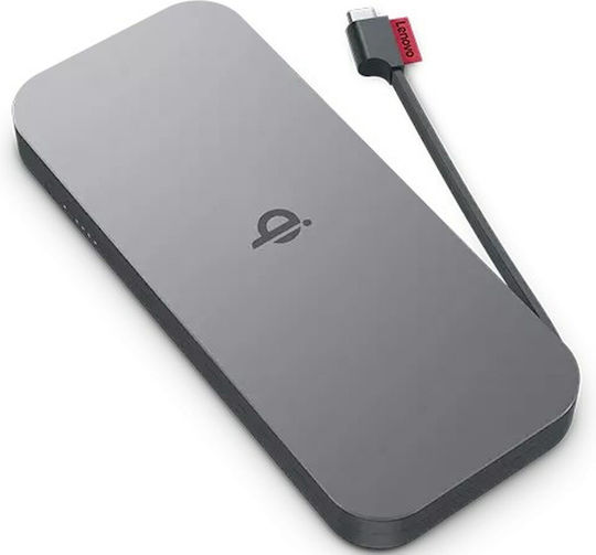 Lenovo Go Wireless Power Bank 10000mAh 30W Power Delivery Gray view 3