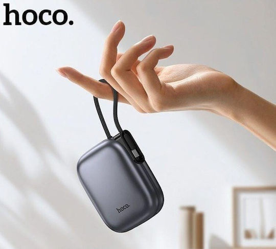 Hoco Q49 Power Bank 10000mAh with USB-C Port Gray view 4