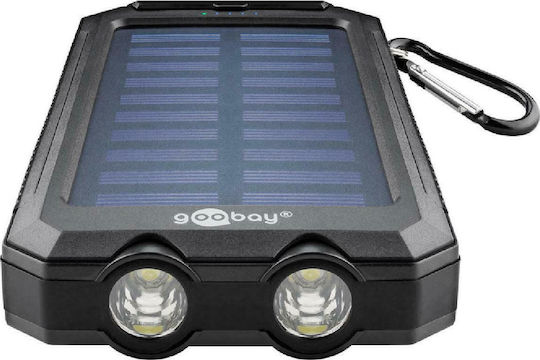 Goobay Solar Power Bank 8000mAh with 2 USB-A Ports Black
