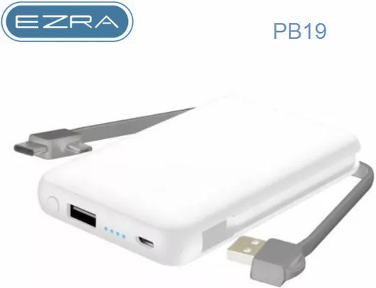 Ezra PB19 Power Bank 5000mAh with USB-A Port White view 2