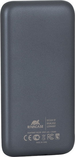 Rivacase Rivapower VA2208 8000mAh with USB-A Port Black view 4