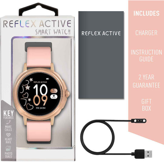 Reflex Active Series 25 Smartwatch with Heart Rate Monitor (Rose Gold) view 3