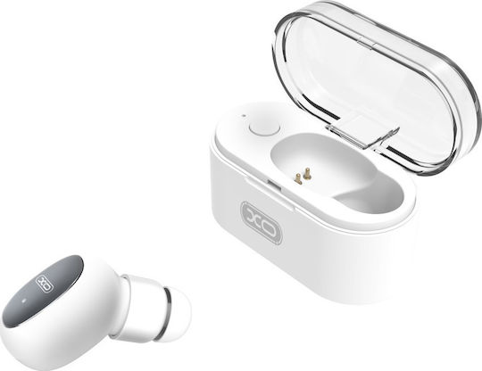 XO BE7 In-ear Bluetooth Handsfree Earphone with Charging Case White view 1