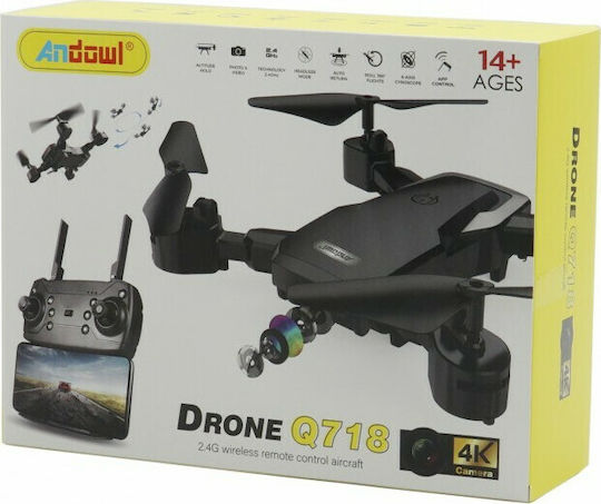 Andowl Q718 Drone 2.4 GHz with 4K Camera and Controller view 3