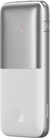 Baseus Bipow Pro Power Bank 10000mAh 20W with 2 USB-A Ports and USB-C Port White view 9