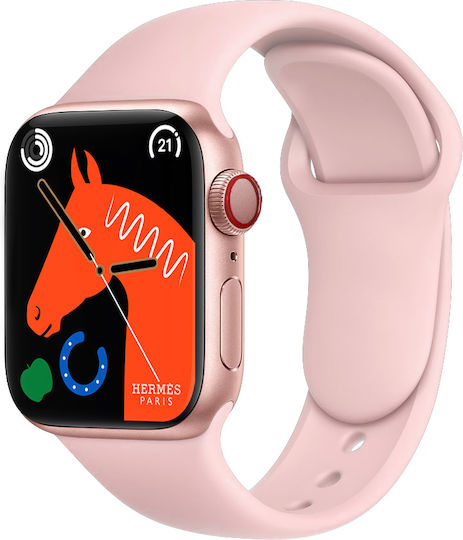 8 Pro 44mm Smartwatch (Pink) view 1