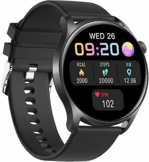 Colmi Sky 8 49mm Smartwatch with Heart Rate Monitor (Black) view 3