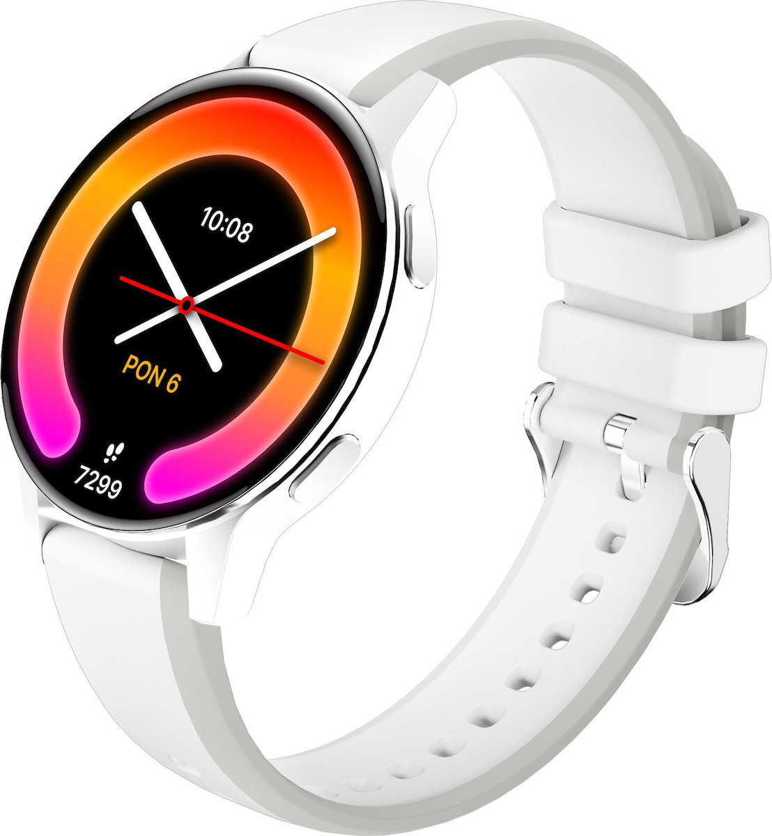 Forever iGo Watch 4 JW-600 46mm with Pedometer Heart Rate Sleep Monitoring Features Vibration Speaker Microphone Waterproof Water Contact Large Case Size White view 2