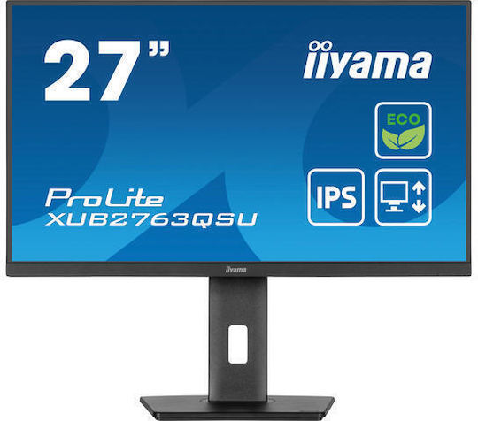 Iiyama ProLite XUB2763QSU-B1 IPS Monitor 27" QHD 2560x1440 with Response Time 2ms GTG view 4