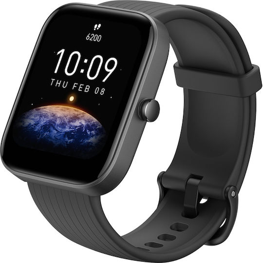 Amazfit Bip 3 Pro 45mm Waterproof Smartwatch with Heart Rate Monitor (Black) view 3