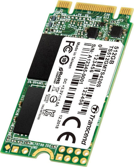 Transcend 430S SSD 512GB M.2 with SATA III Connection