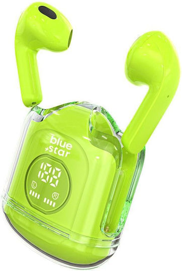 Blue Star Fi22 Earbud Bluetooth Handsfree Earphones with Charging Case Green view 2