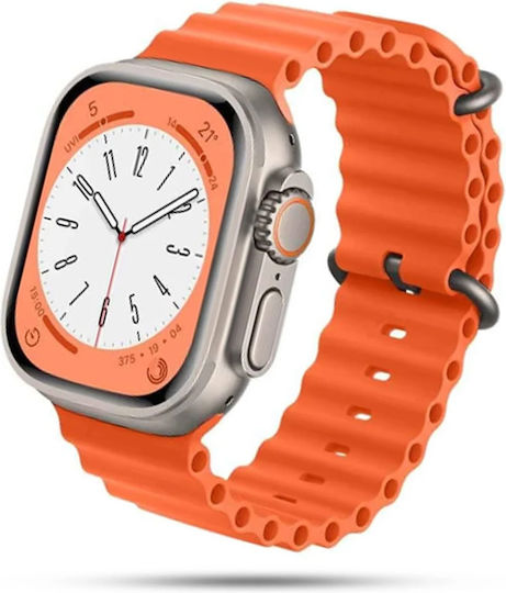 U8 Ultra 45mm Smartwatch with Heart Rate Monitor (Orange)