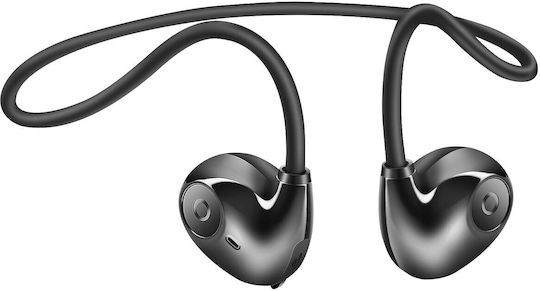 LinQ HI8 Bone Conduction Bluetooth Handsfree Earphones with Sweat Resistance Black view 2