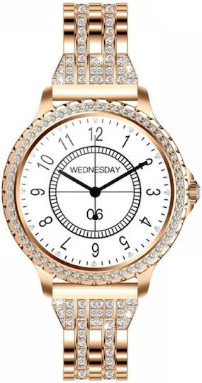 Kingwear I70 Stainless Steel Smartwatch with SIM and Heart Rate Monitor (Gold) view 2