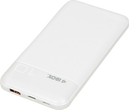 iBox Power Bank 10000mAh with USB-A Port Power Delivery White view 4