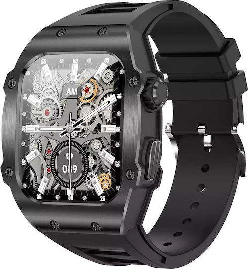 Nubi AK55 Smartwatch with Heart Rate Monitor (Black) view 5