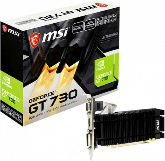 MSI GeForce GT 730 2GB GDDR3 LP v1 Graphics Card Ansicht 3