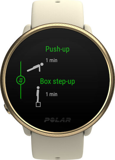 Polar Ignite 2 Stainless Steel 43mm Waterproof Smartwatch with Heart Rate Monitor (Champagne) view 2