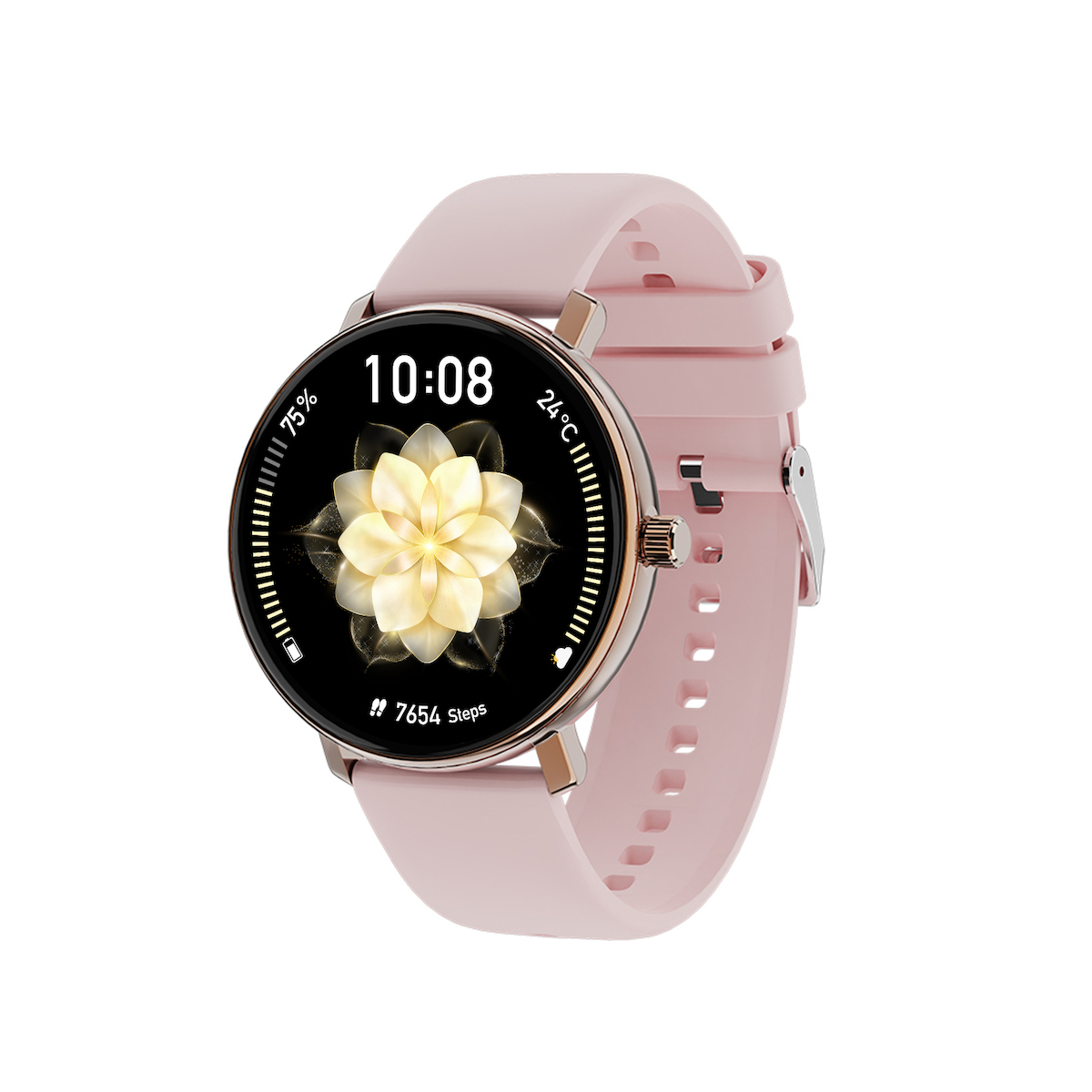 Wiwu SW07 Smartwatch with Heart Rate Monitor Gold view 3