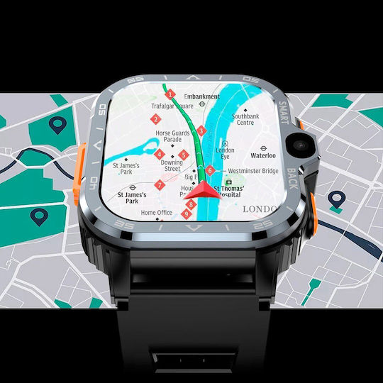 Valdus Pg 4g Smartwatch with SIM (Black) view 4