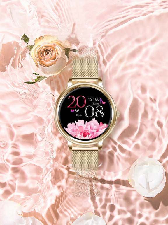 Pacific 28-2 50mm Smartwatch with Heart Rate Monitor (Gold) vue 6
