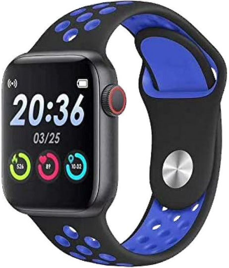 T55 Pro Max Aluminium 44mm Smartwatch with Heart Rate Monitor (Blue) view 1